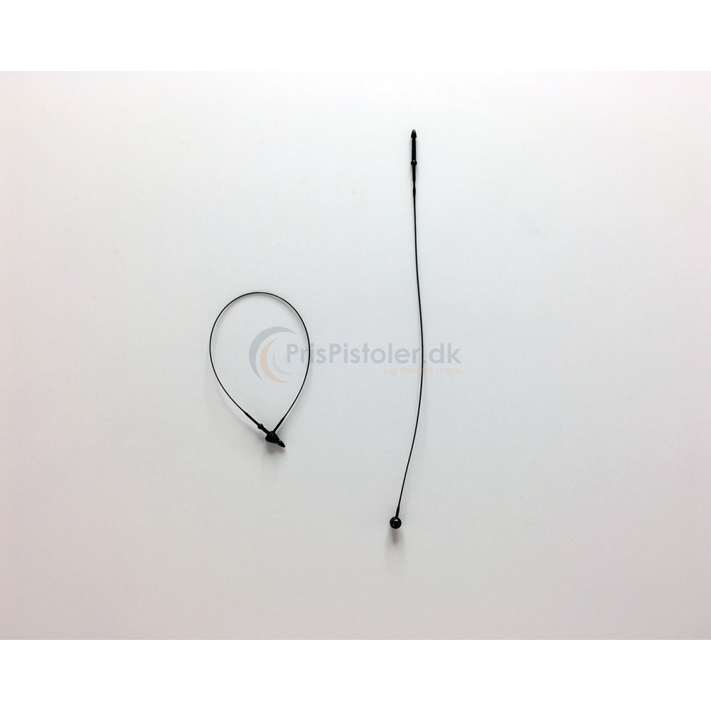 Plastik Loop Lock Tag pins sort 135 mm - 3.000 stk.