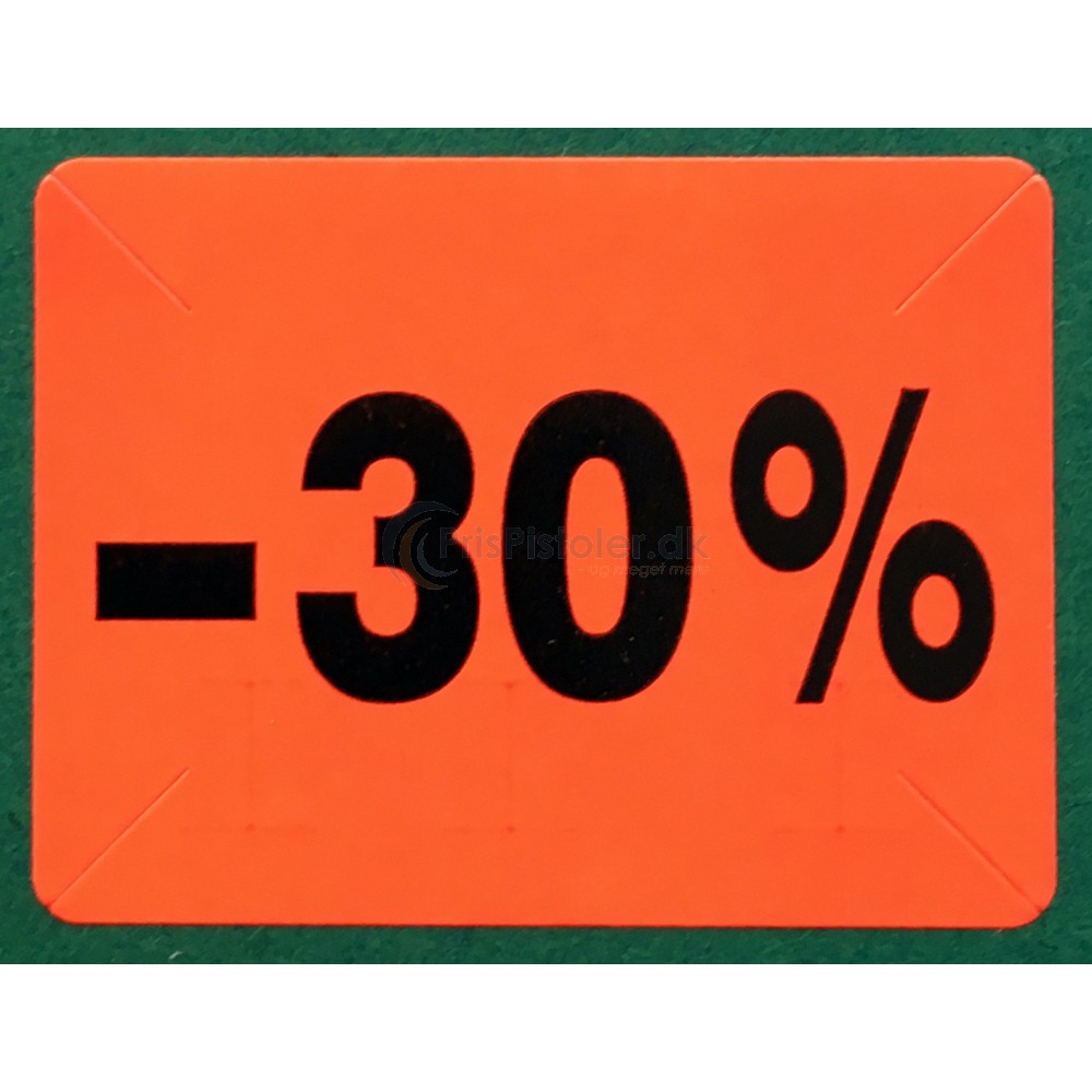 Label "30% rabat" – Pakke m. 10 ruller