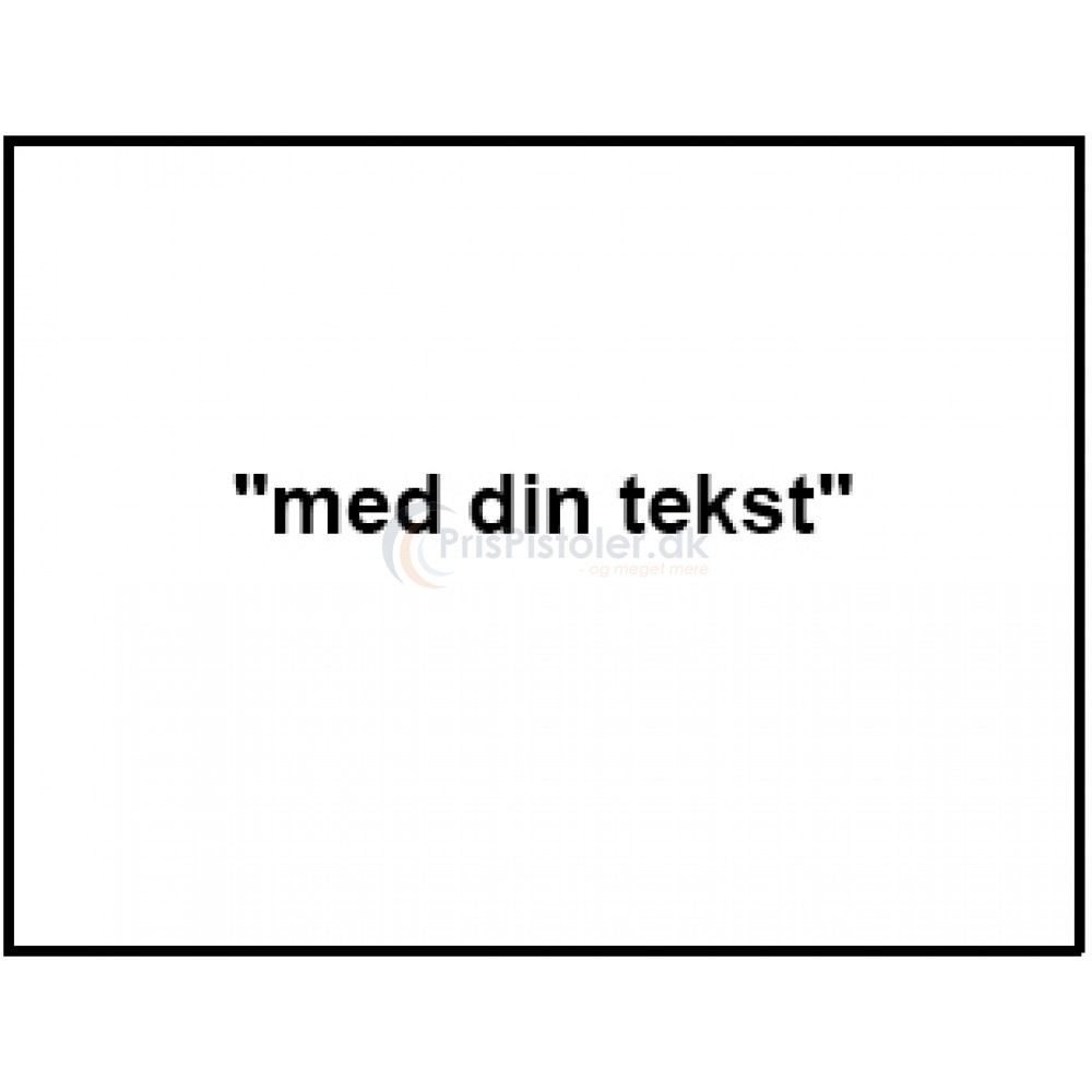 Label "med din tekst" – Pakke m. 10 ruller