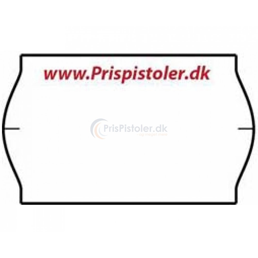 32x19 mm - aftagelig - tryk i 1 farve - 1 kasse m. 30 ruller