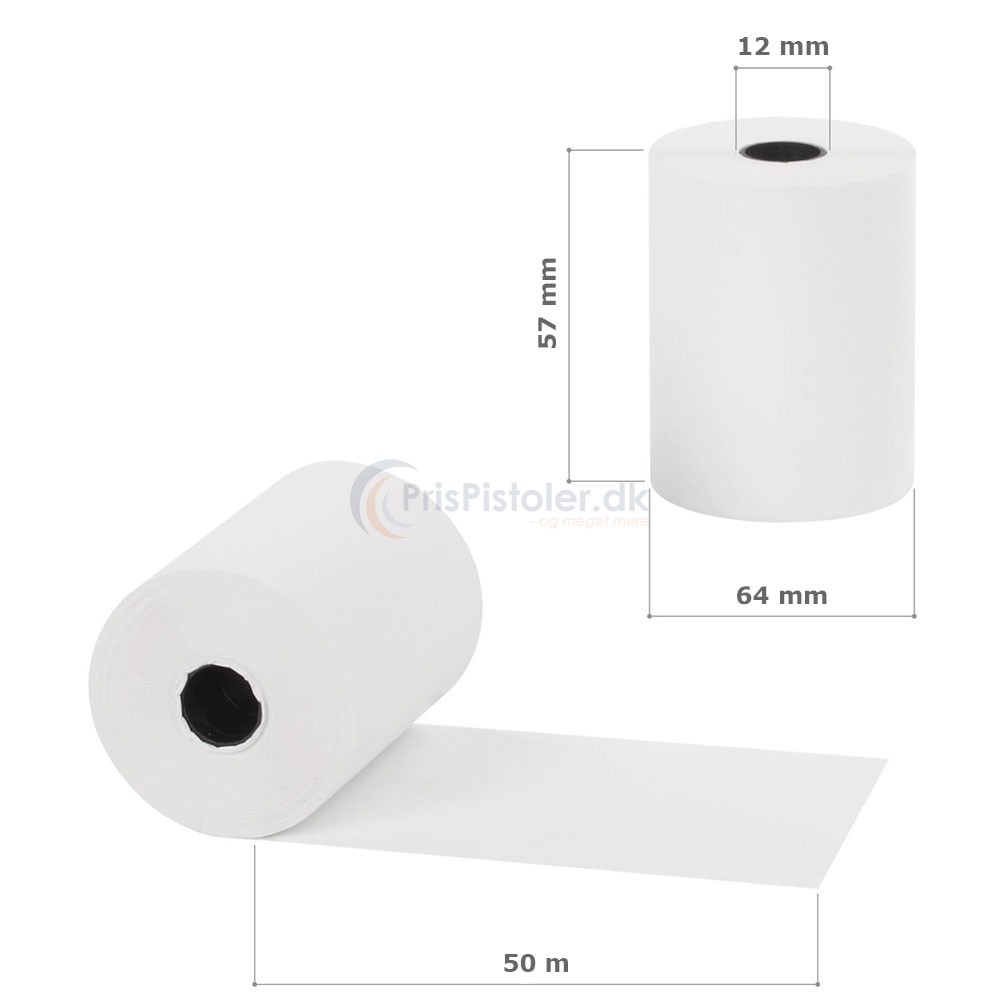 Thermo bonrulle 57x64x12 - 60 ruller / 50 meter
