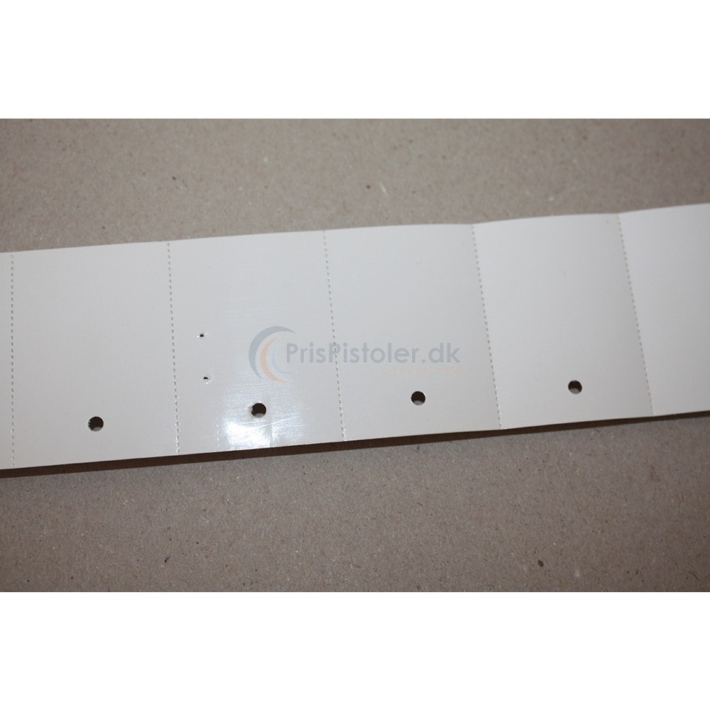 Kartonetiket 45x30mm - perforation - hul