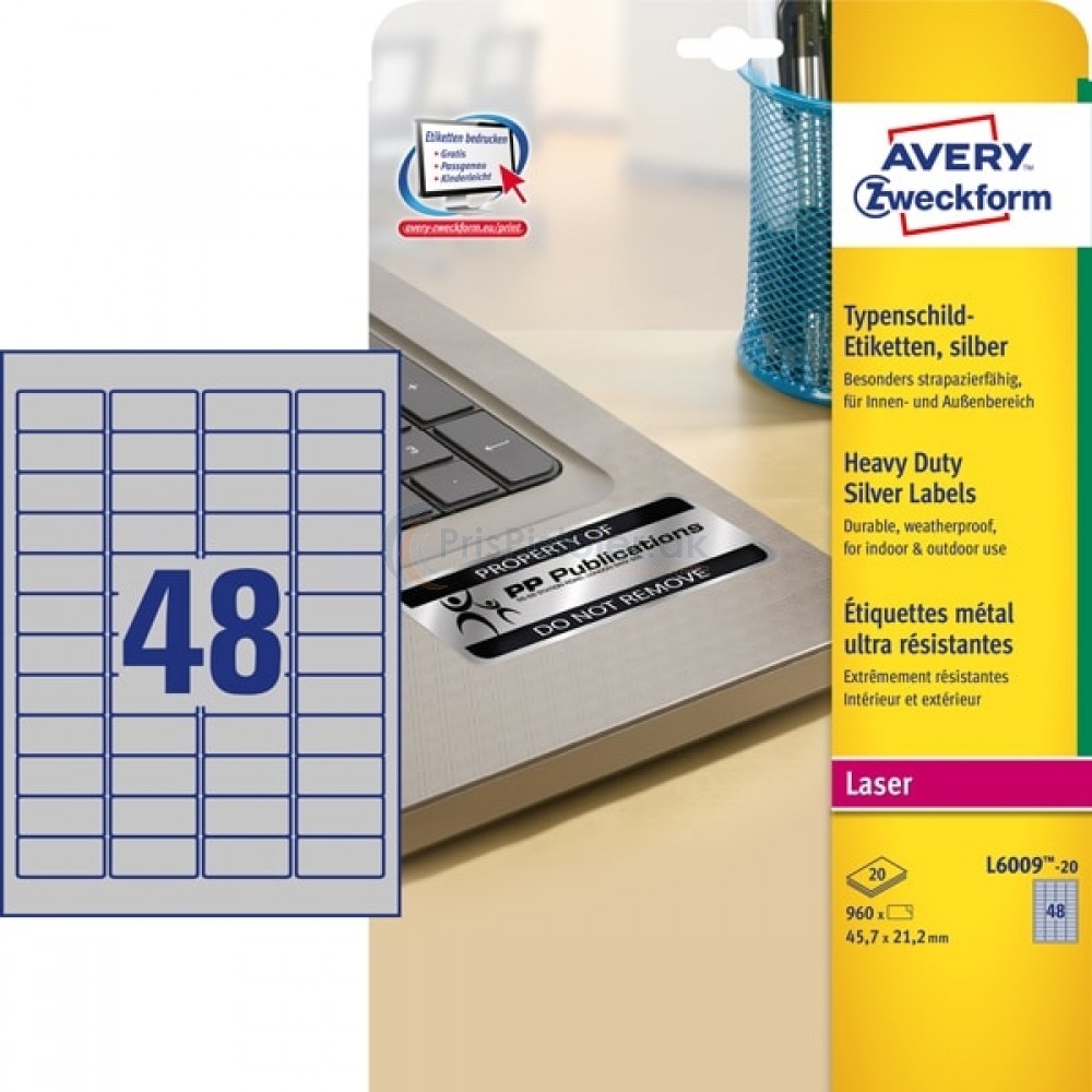 Mærkningsetiketter A4-ark L6009-20