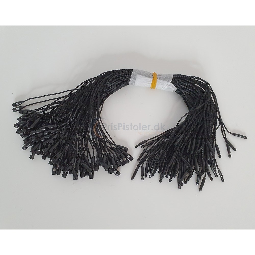Sort bomulds Loop Fasteners - 5.000 stk.