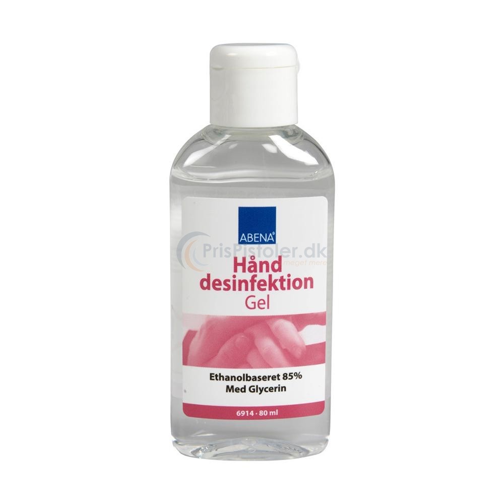 Hånddesinfektion gel 80 ml 85% ethanol 3 stk.
