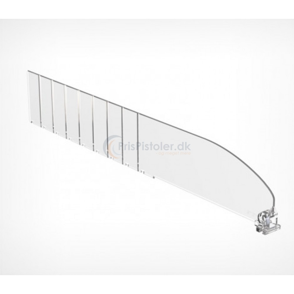 Hyldedeler 60mm høj, 285-485mm lang, uden T front 50 stk.