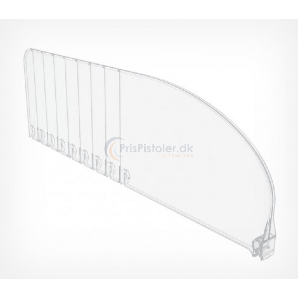 Hyldedeler 120mm høj, 385-585mm lang, uden T front 50 stk.