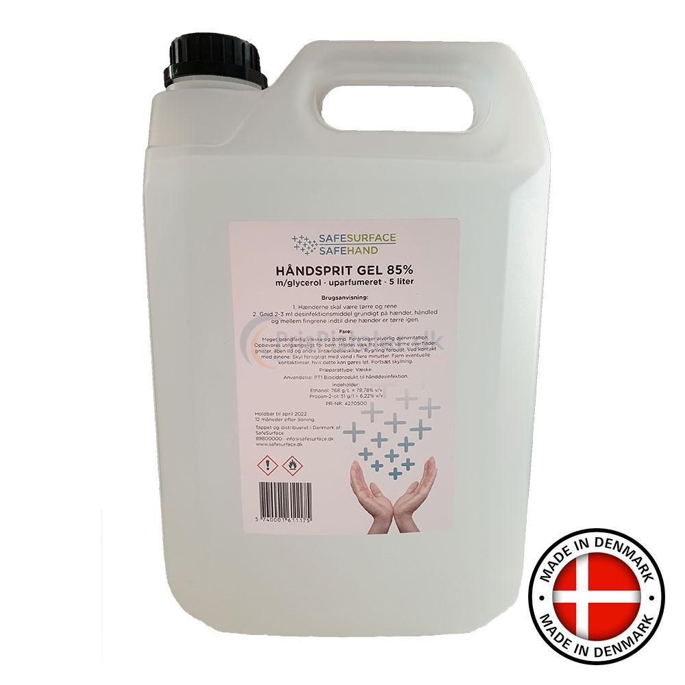 Håndsprit GEL 85% 5 liter
