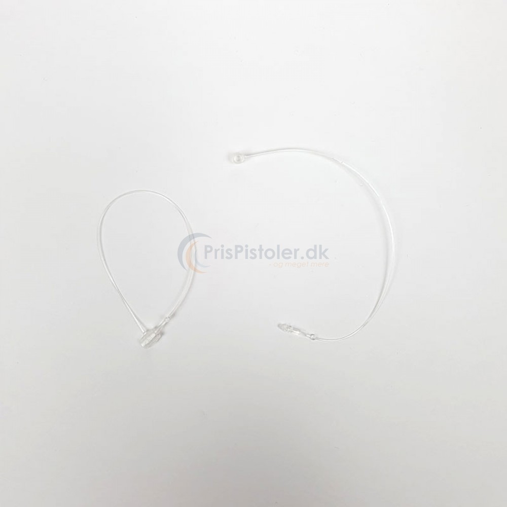 Plastik Loop Lock Tag pins transperant 125 mm - 5.000 stk.