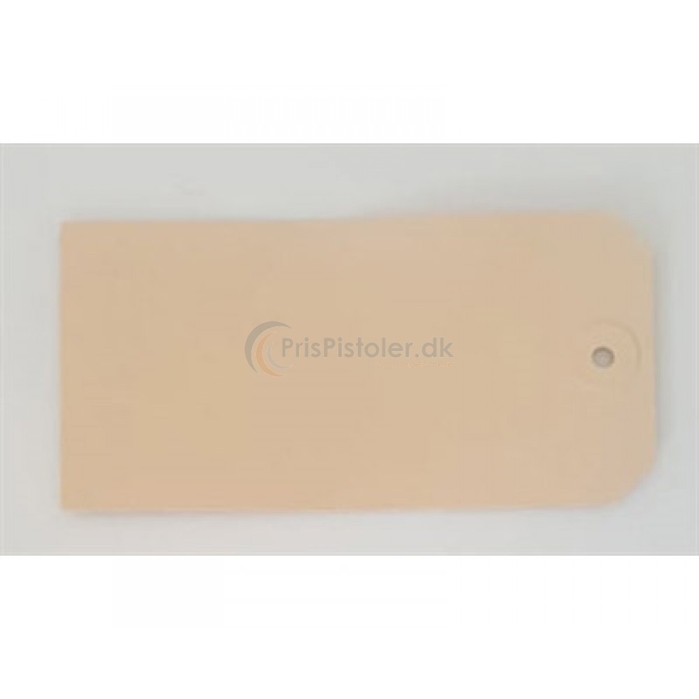 Manilla-mærke 130x65 mm - beige - Kasse m. 1.000 stk.