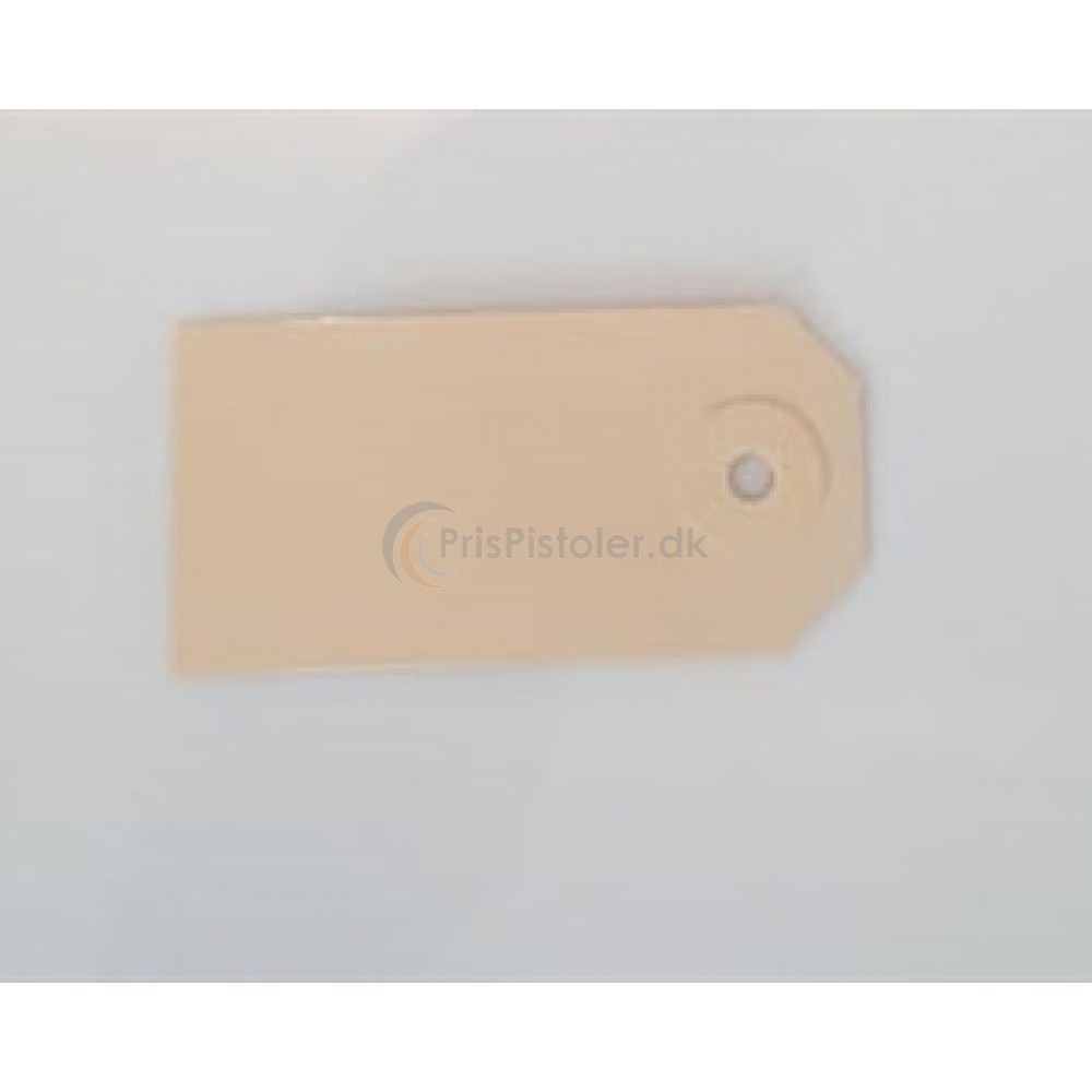 Manilla-mærke 70x35 mm - beige - Kasse m. 1.000 stk.