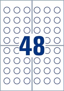 Inspektionsetiketter, NoPeel A4-ark L7801-10 InspektionsetiketterNoPeelA4arkL780110-20